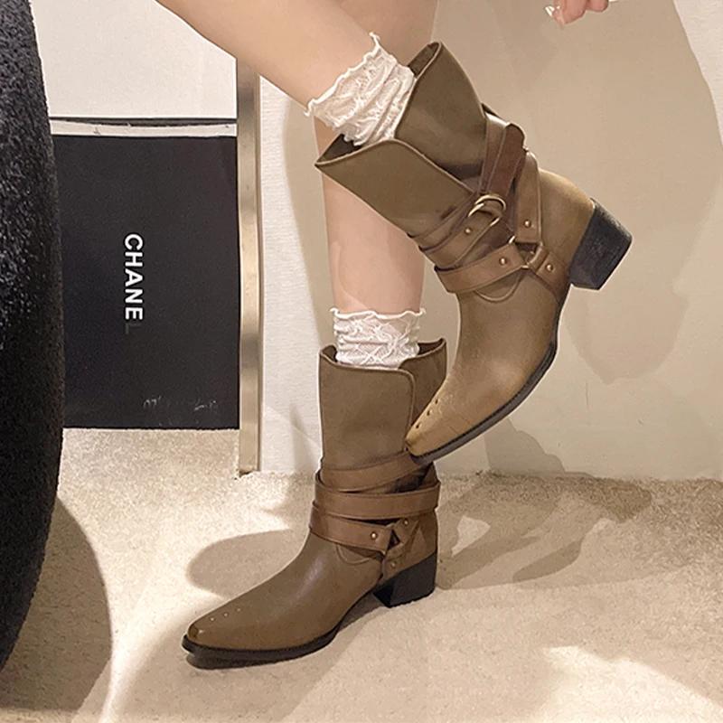 

Women s Boots Pointed Toe Sexy High Heels Designer Shoes for Woman Pumps Chelsea Gladiator Boots New Trend Goth Mujer Botas 42