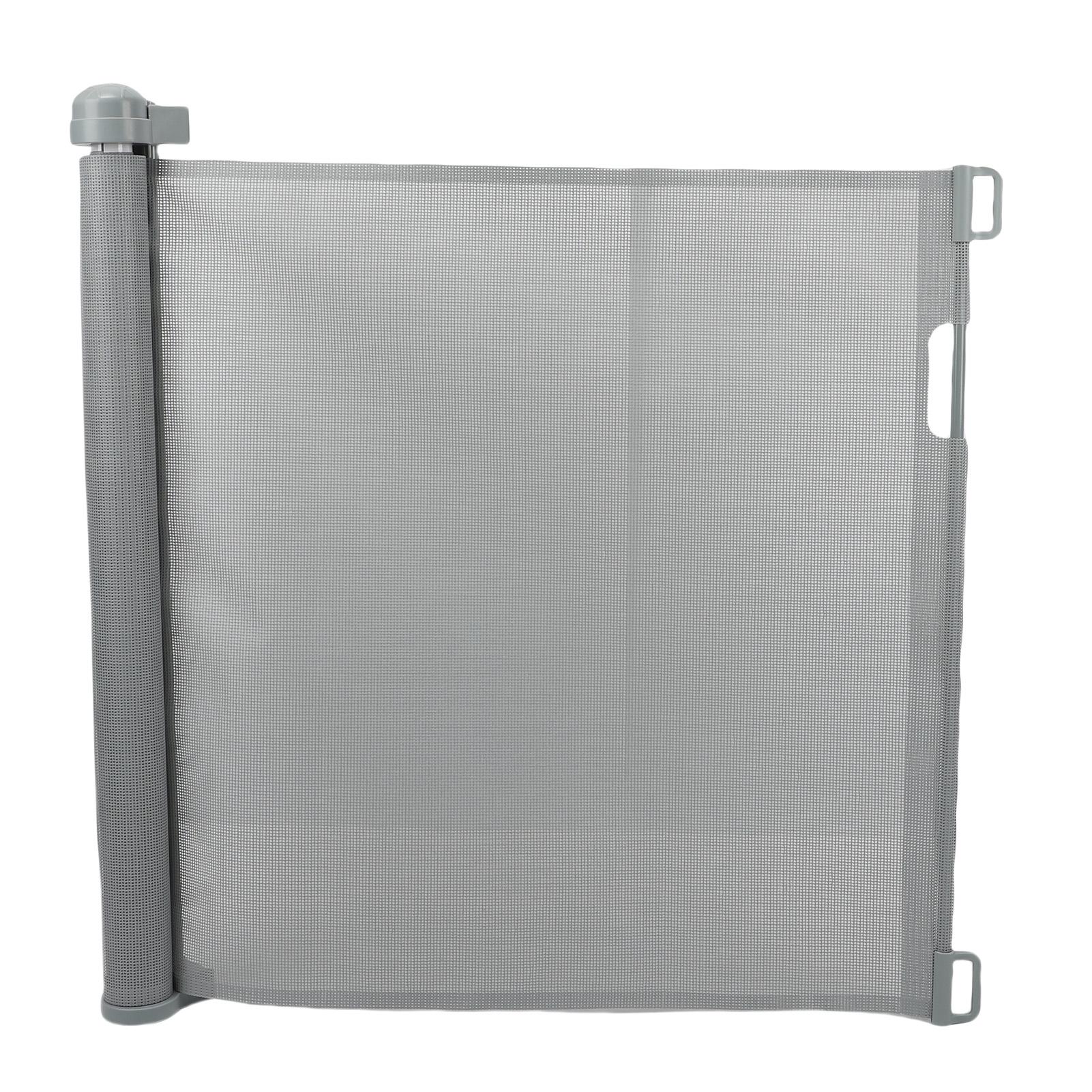 

Child Pet Retractable Safe Gate PVC Stair Gate for Hallways Doorways 34.84x137.8in серый