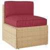 Pallet Cushion Set 2 Pcs Beige Oxford Fabric