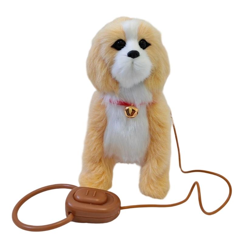 Electric Plush Dog Toy Sing Walk Respond Touch Walking Singing Electric Dog Toy for Interactive Fun Children Pet Lover