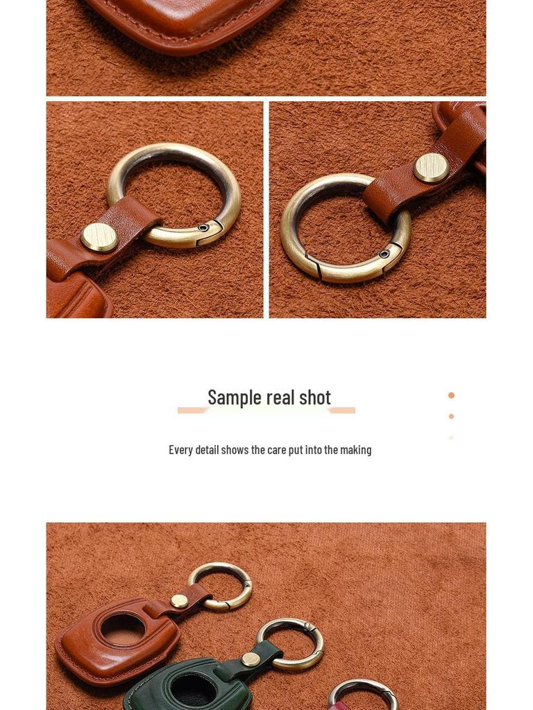 Vintage Genuine Leather Key Case for Harley Sportster, Pan America, and Nightster