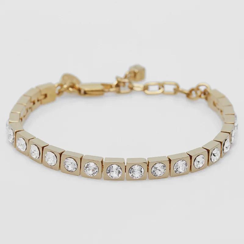 DYRBERG KERN Verstellbares österreichisches Kristall-Diamant-Armband für Damen