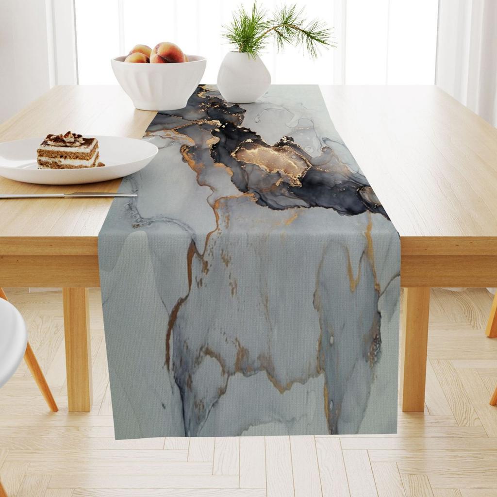 Marble Linen Table Flag Coffee Table Dining Table Decoration Tablecloth Thermal Insulation Non-Slip Dining Table Cloth Cover