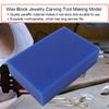 Blue Wax Block Jewelry Carving Tool Making Model Professional Accessory(1pcs)