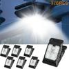 1-6PCS LED Clip On Solar Lights Outdoor Waterproof LEDs Motion Sensor Lights 3 Modes 3 Mounting Ways Solar Security Lighting for Fence Garage