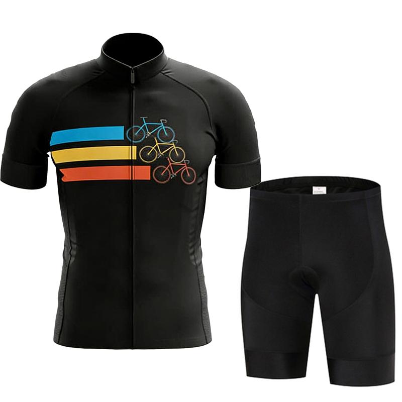 Team Men Summer Short Sleeve Set Breathable Racing Sport MTB Bicycle Clothes Outdoor Bike Uniform 2026 Summer Breathable Cycling Suit Set