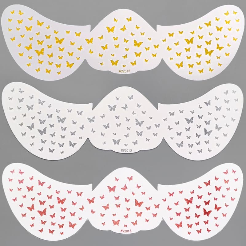 2Pcs Gliding Facial Stickers Anti-Sweat Simulation Freckle Makeup Tattoo Sticker