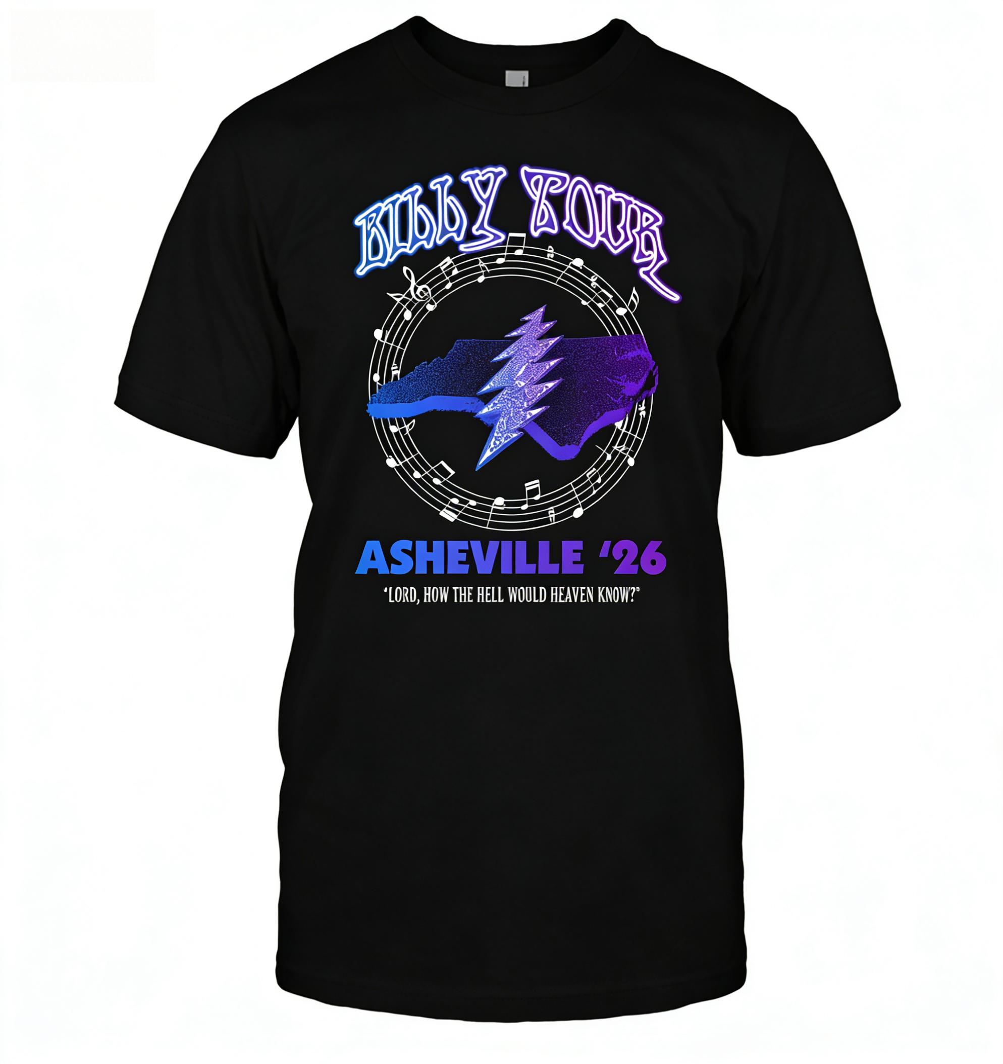 

New Billy Strinss Tour Ashville 26 Years Commemorative Shirt Summer Pure Cotton Shortsleeved for Both Men and Women S