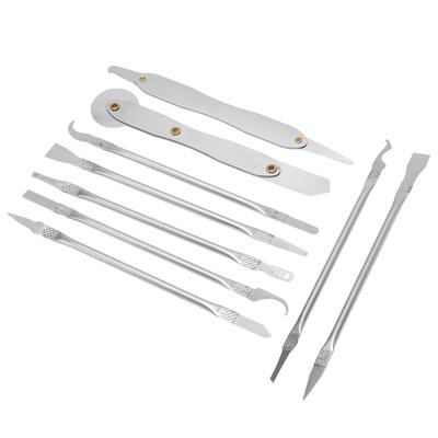 10 PCS Double Ended Metal Spatula Set Ultra Thin Repair Tool Kit Electronics Repair