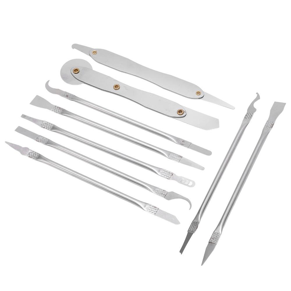 10 PCS Double Ended Metal Spatula Set Ultra Thin Repair Tool Kit  Electronics Repair