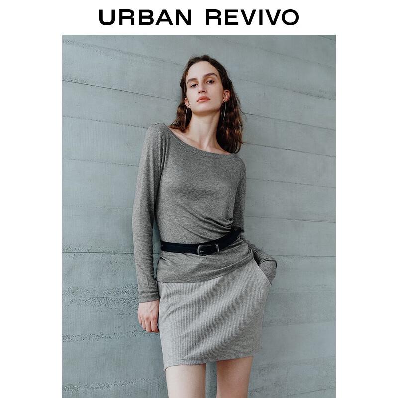 UR Women s Autumn 2025 Pleated One-Shoulder T-Shirt L