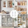 60pcs Plastic Shelf Brackets Compatibility with 3/4 In Thick Boards for Cabinet Shelves Features 5mm Diameter Holes