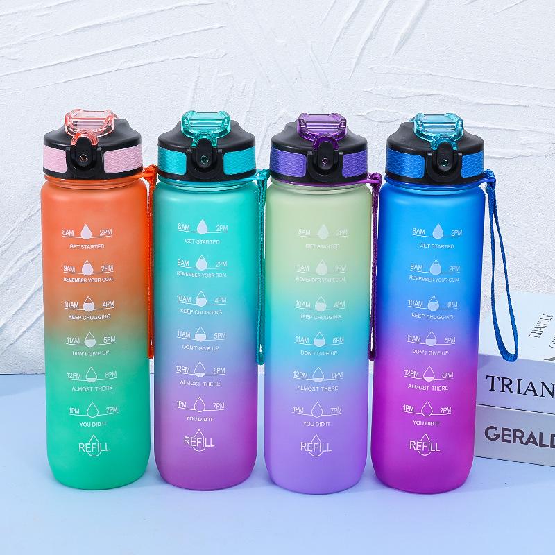 High-Capacity, Heat-Resistant Plastic Sports Water Bottle for Outdoor Activities