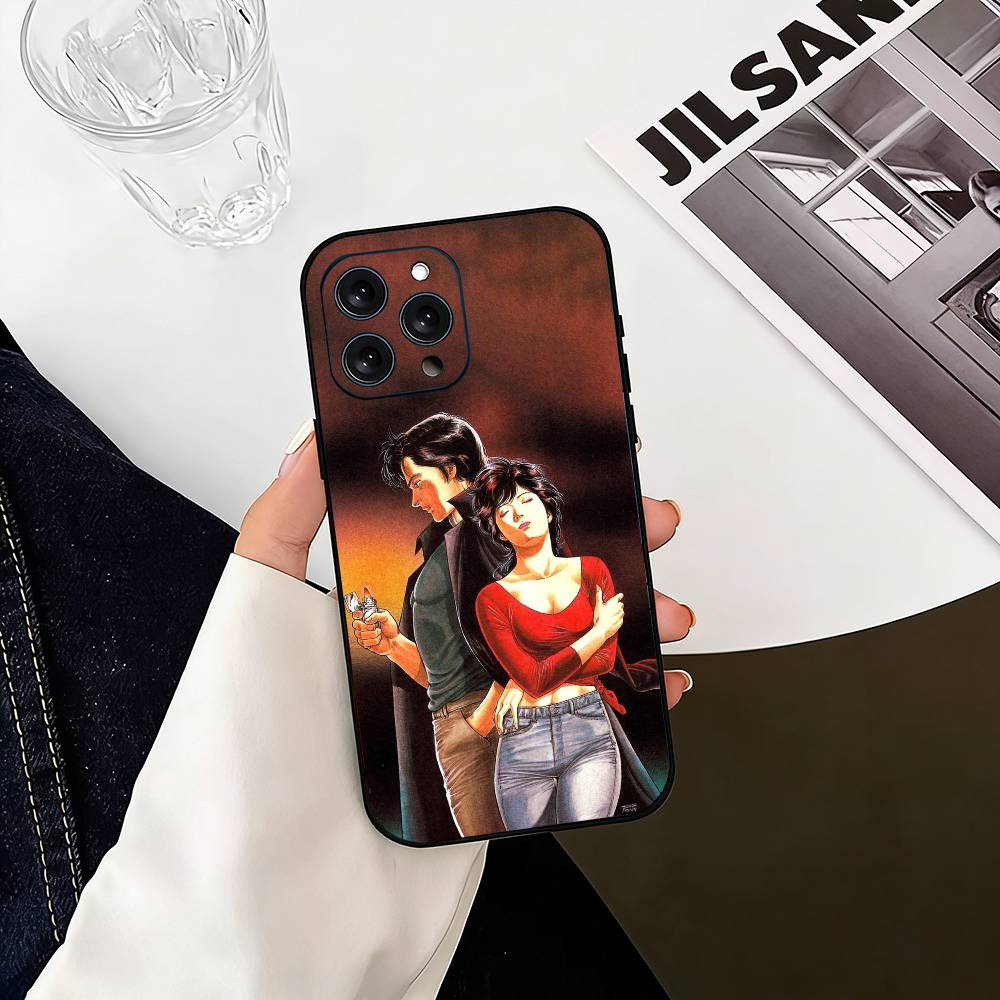 R-Retro City Hunter Comic  Phone Case Silicone Soft For IPhone 17 16 15 14 13 12 11 X XR Plus Pro Max Plus