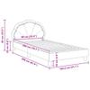 Kids Bed Frame with Headboard Dark Grey 90 x 200 cm Velvet