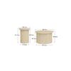 Tavolino rotondo - MUVOE - Set da 2 pezzi - Legno naturale - Design contemporaneo - Stabile e durevole