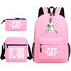 Set Zaino Scolastico Cristiano Ronaldo per Bambini Ragazzi Ragazze 15L Tessuto Oxford Borsa a Doppia Tracolla con Spallacci Imbottiti Traspiranti