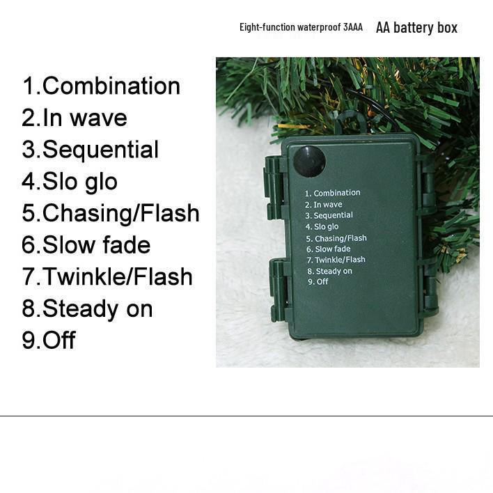 Guirlanda de Natal de Rattan Pré-Iluminada de 2,7M com Enfeites