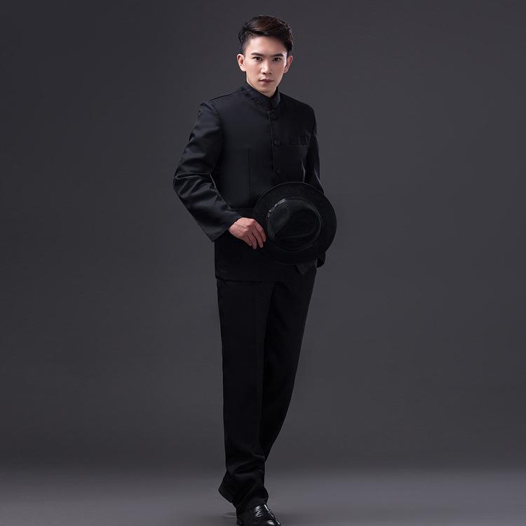 

May Fourth Era Zhongshan Suit School Uniform for Graduation Double Extra Large чёрный