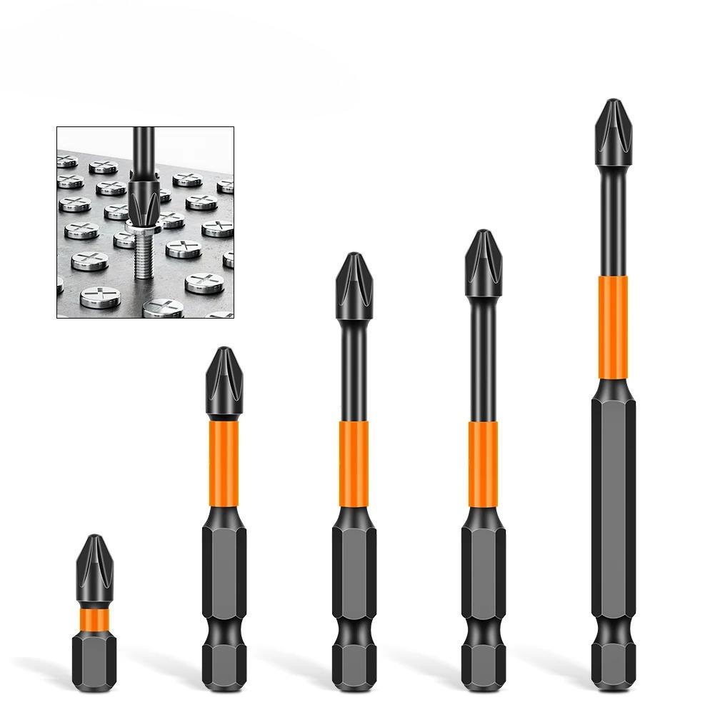 S2 Steel Electric Head High Hardness Magnetic Anti-slip Electric Drill Bit PH2 Strong Magnetic Cross Torque Head Screwdriver