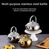 1 piece stainless steel tea kettle with strainer, multifunctional for gas stove, induction cooktop, home and camping outdoor use