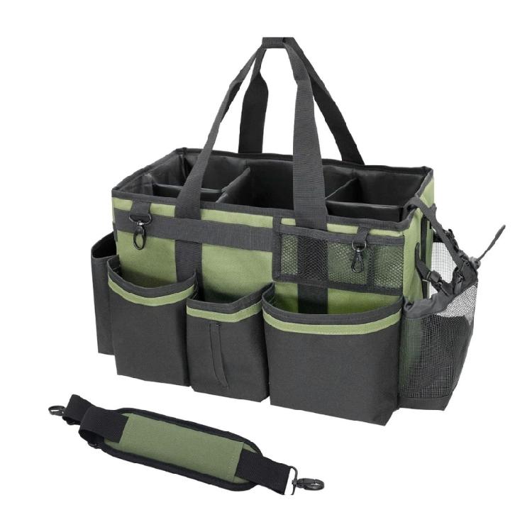 

Durable Polyester Cleaning Accessories Holder With Comfortable Shoulder Band And Top Handle 1