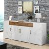 Storage Cabinet High Stability with 4 Doors Sturdy Construction Smooth Edge Easy Installation Item Storage Living Room Storage Cabinet Free-Standing