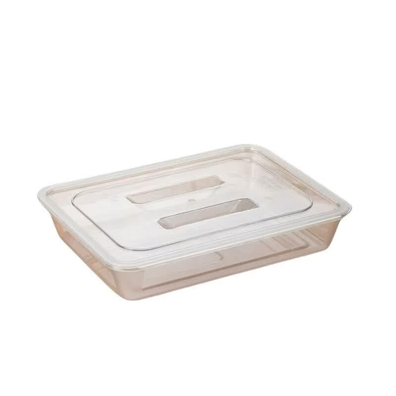 Qianxing Acrylic Rectangular Serving Tray with Flat Lid