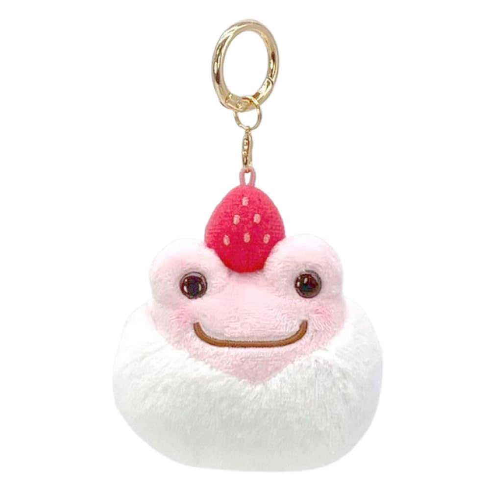 

Nakajima Corporation Pickles the Frog Retro Cafe Mascot Strawberry Daifuku H8 x W8 x D6cm 211033-25