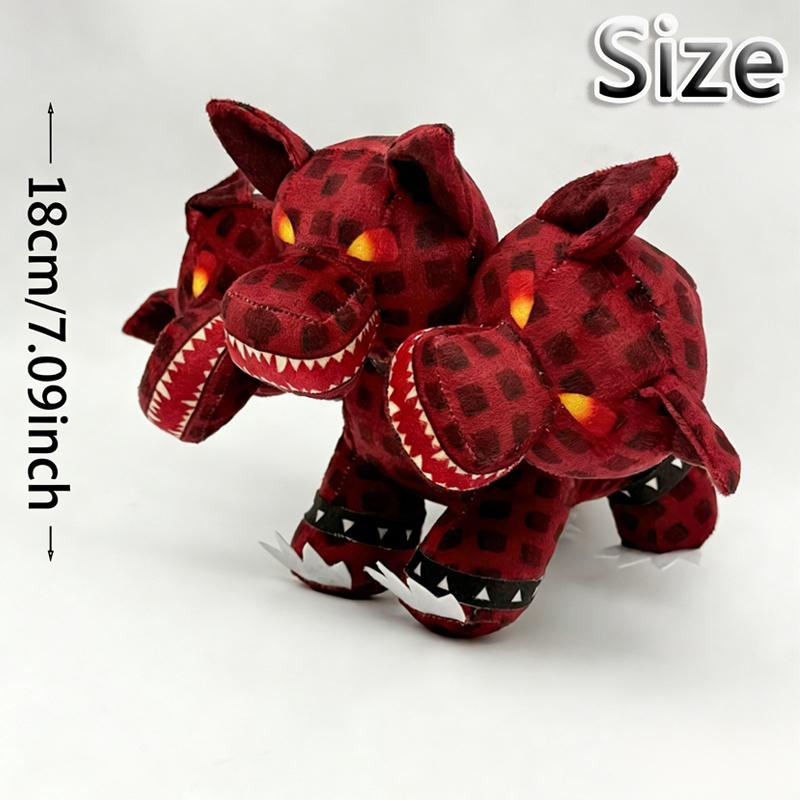 

New Steal A Brainrot Plush Toys Game Accessories Three-headed Monster Game Character Decorative Ornaments Gifts For Boys Girls 18cm красный