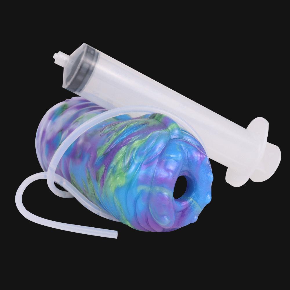 Water Squirting Masturbation Cup Silicone Masturbator for Men Manual Penis Training Sex Toy Gay Pussy Doll Vagina