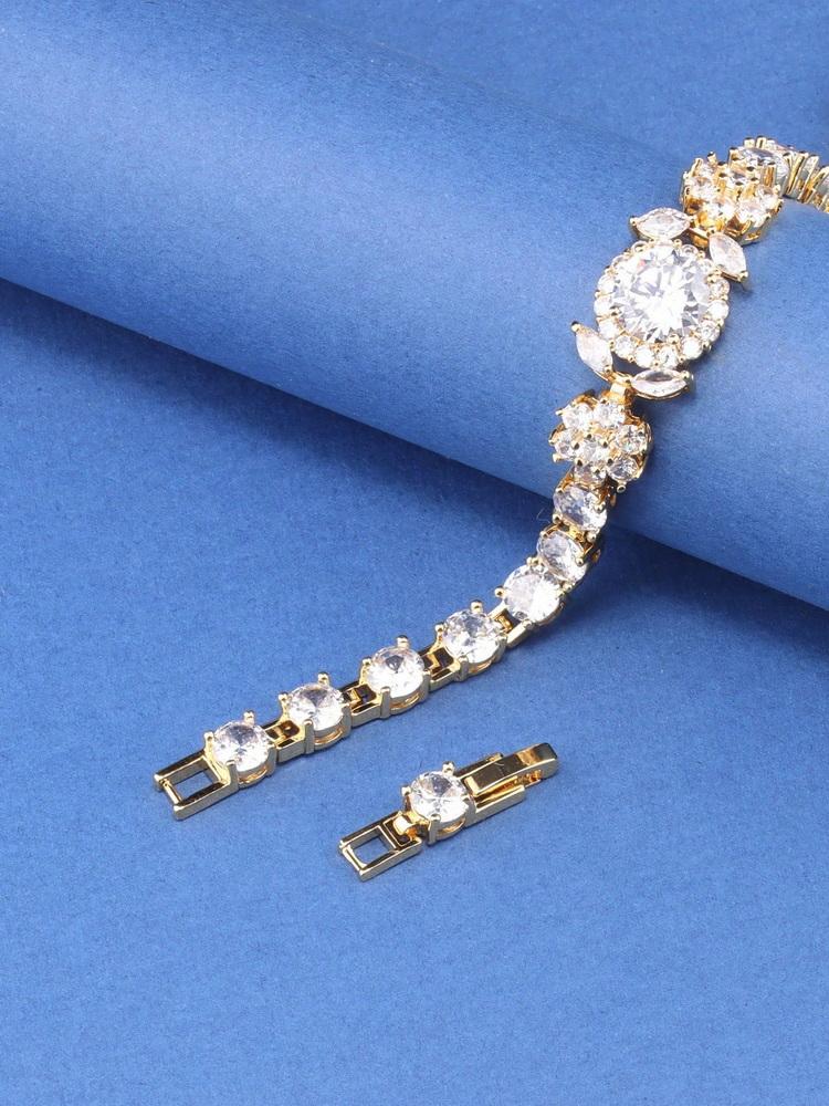 10-Colors Dubai Bridal Jewelry Accessories Top Quality Red Garnet Wedding Italy Chain Link Bracelet For Women Gift