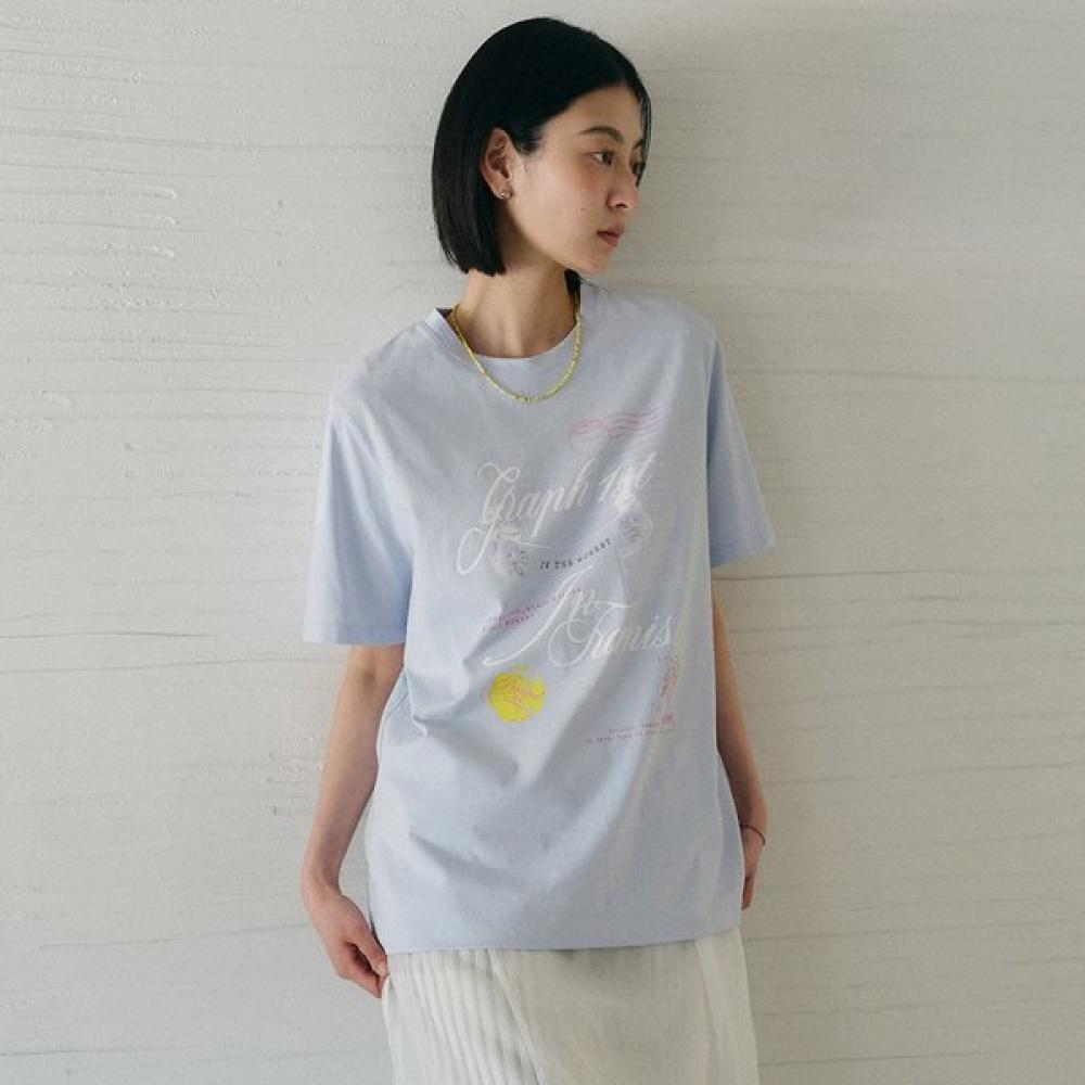 On On LeTTering ArTwork T shirT New6me602 WHITE/S_01