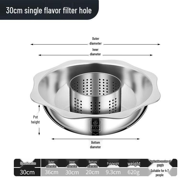 Adjustable Rotary Alcohol Hot Pot
