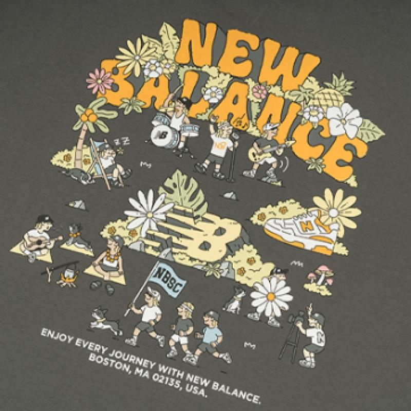 ★★New Balance★★ NBNEF31613 UNI NB BOY PICNIC FESTIVAL SH New Balance Uni Nb Boy Picnic FesTival ShorT Sleeve T shirT