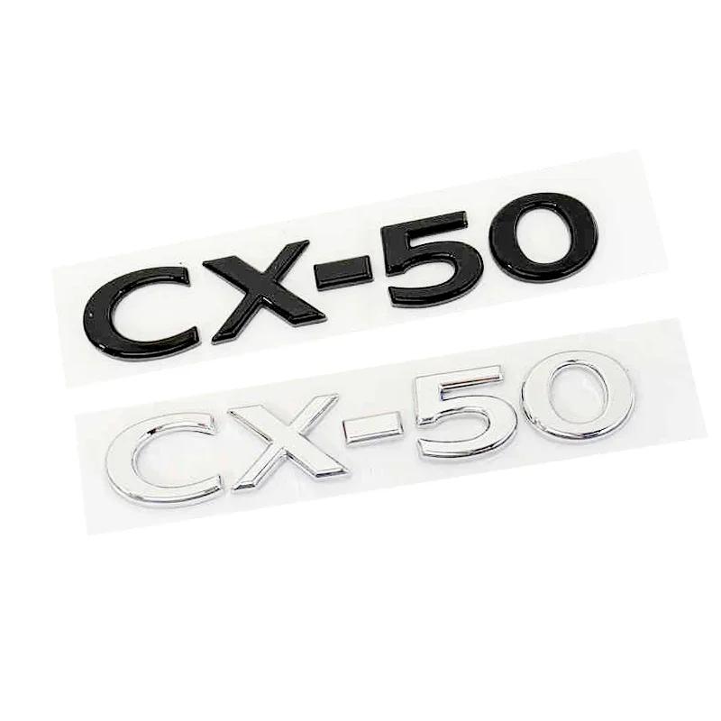 ABS Car Body Fender Side 3D Letter Emblem for Mazda CX4 CX5 CX7 CX30 CX50 CX60 CX90 C-HR Rear Trunk Badge Replaced Sticker lfpaz09