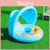 Comfortable Inflatable Baby Swim Ring With Sunshade For Kids Pool Fun And Safety