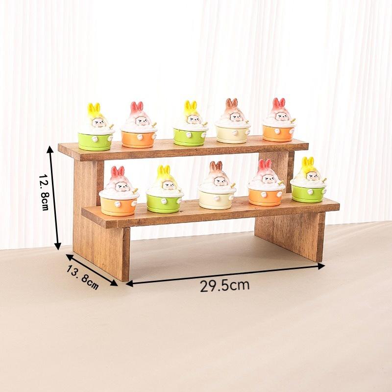 Wood Display Riser Wood Display Riser Stand For Dessert Figurines Conutertop Jewelry Display Riser Shelf Candy Figures Buffets