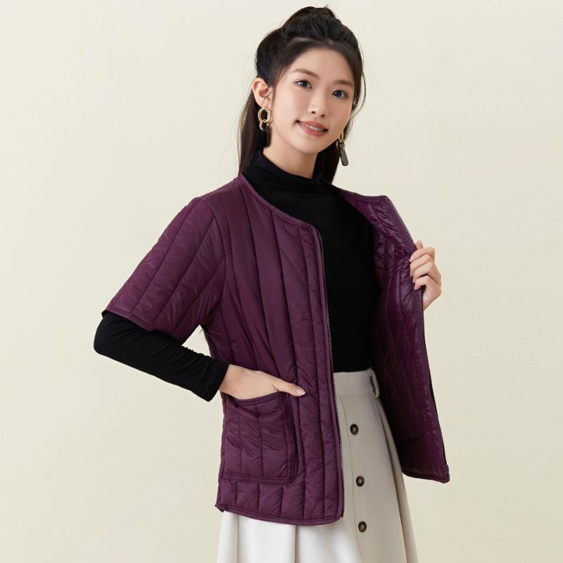 Women's new zipper thickened thermal cotton liner women's home cotton-padded clothes cotton-padded short-sleeved tops 2466
