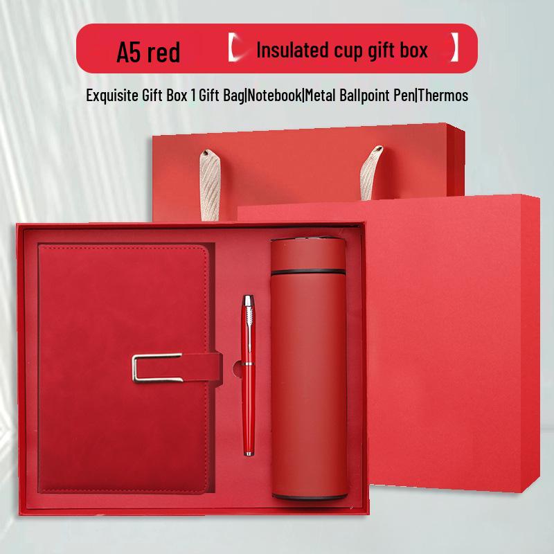 Notizbuch A5 mit individuellem Logo Geschenkset für Geschäft & Meetings