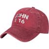 John   Christian Baseball Cap Washed Cotton Low Profile Adjustable Dad Hat Unisex