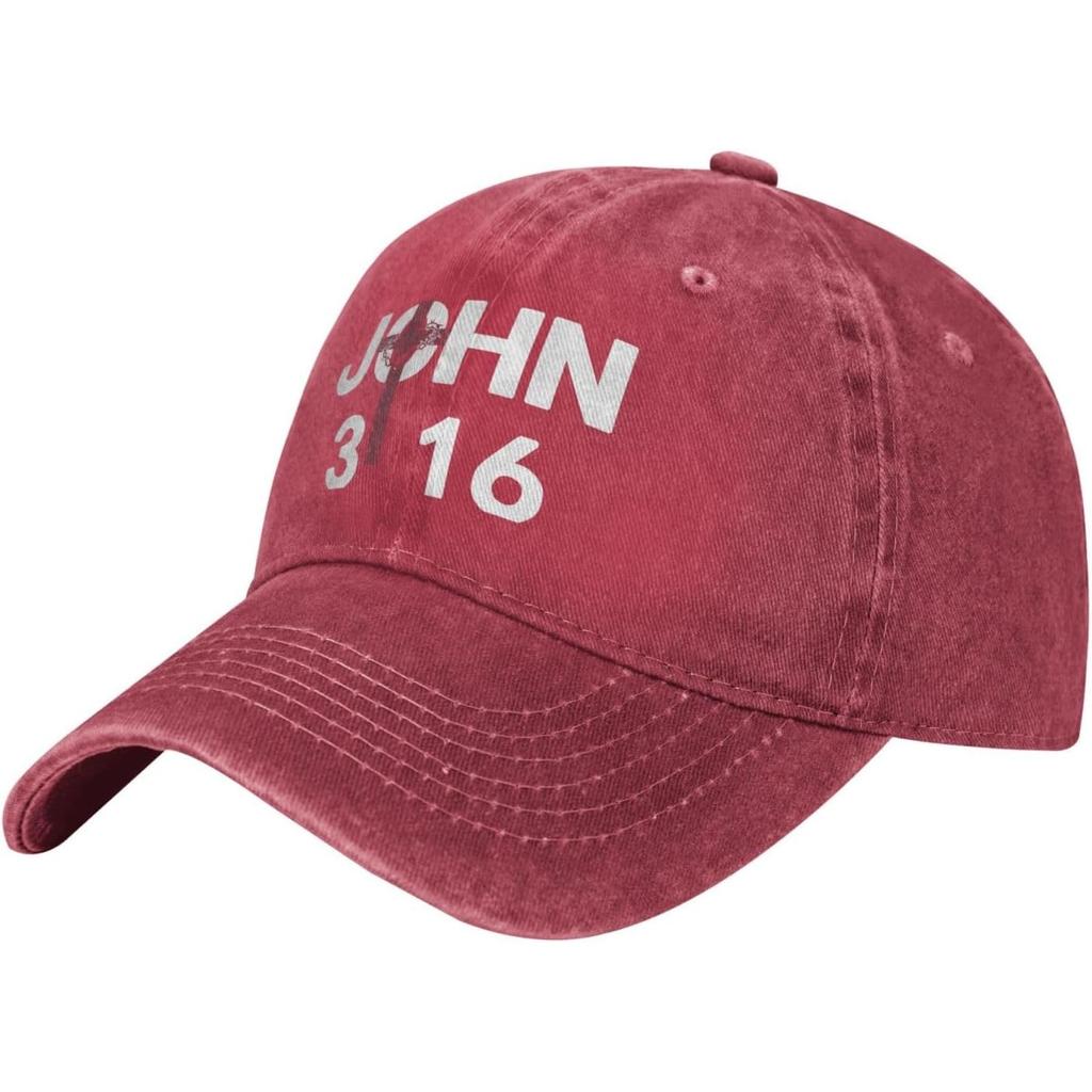 John   Christian Baseball Cap Washed Cotton Low Profile Adjustable Dad Hat Unisex