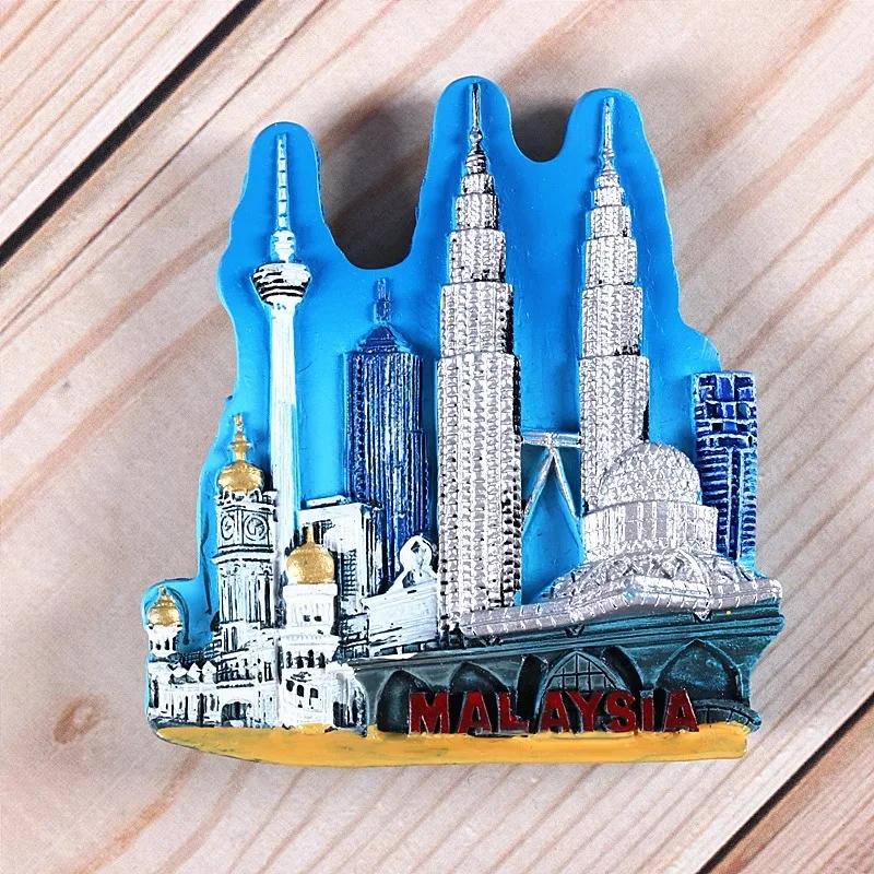 Singapur Reise Souvenirs Merlion Kühlschrankaufkleber Thailand Malaysia Kuala Lumpur Kühlschrankmagnete Wohnkultur Hochzeitsgeschenke