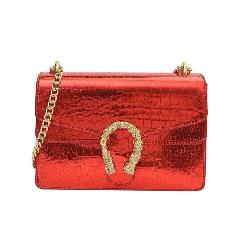 

Жіноча сумка Нова жіноча сумка на одне плече через плече на ланцюжку Жіноча сумка з крокодилової шкіри Жіноча сумка Сумка винної богині