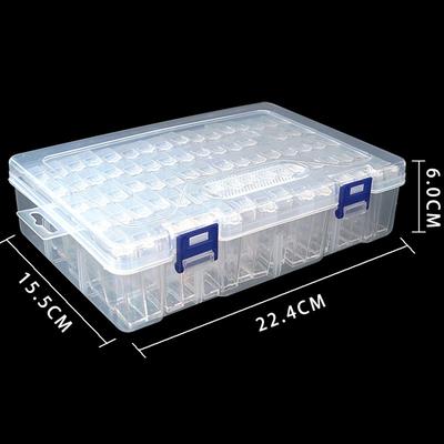 80 Grids 5D Diamond Painting Storage Box Plastic Diamond Tools Embroidery Accessories Rhinestone Beads Storage Containers