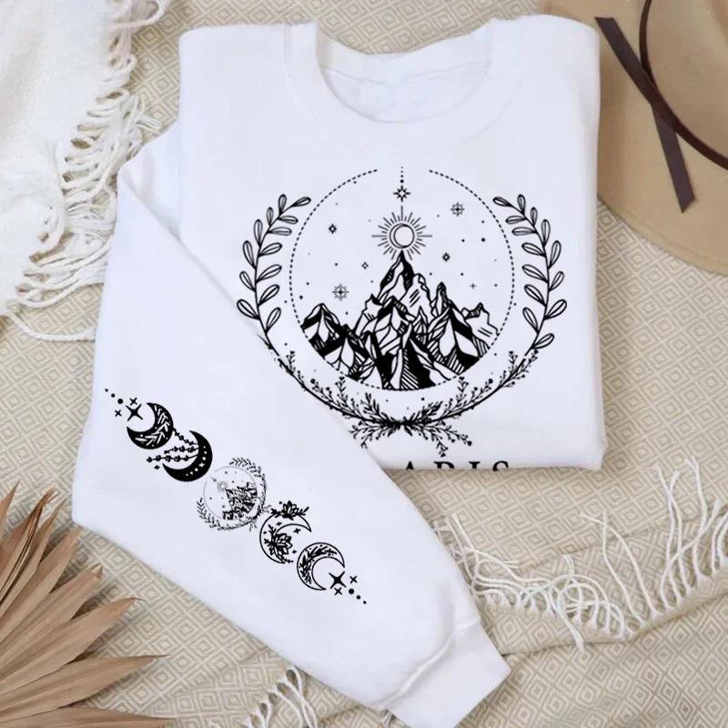 

Свитшот с принтом «Город звездного света» от Velaris XXXL белый