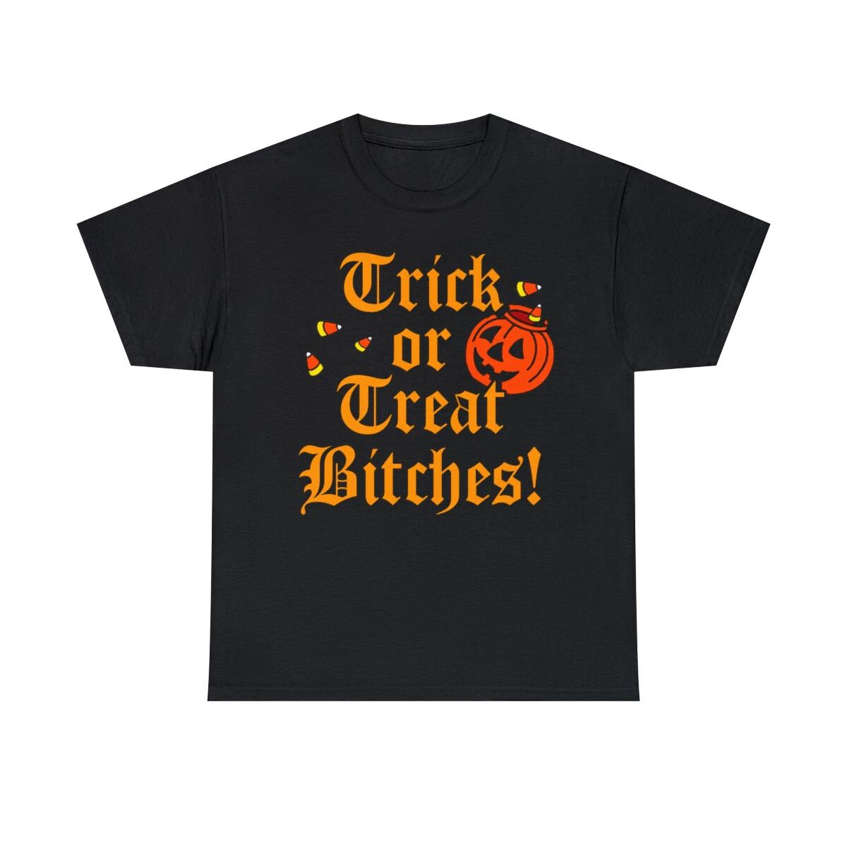 Trick Or Treat Bitches Short Sleeve Graphic T-Shirt, Sizes S-5XL L