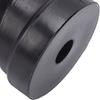 6 Inch Self Centering Boat Trailer Keel Roller Wearproof Polyurethane For 5/8 Inch Diameter Shaft Bracket