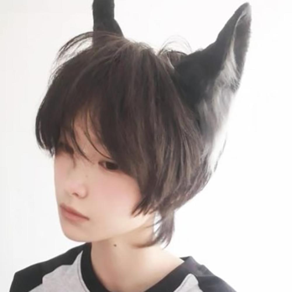 Animals Cat Ears Headband Lolita Furry Cosplay Headwear Cute Wolf Dog Hair Band  Student
