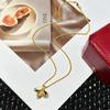 Latest Hot Brand Classic Women's Necklace Luxury Jewelry For Women Fashion Coffee Bean Designer Pendant Diamond Chain Necklaces